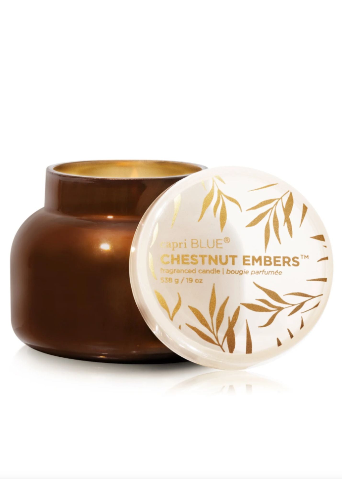 Capri Blue® Chestnut Embers Autumn Glow Jar Candle 19oz FF Home & Lifestyle