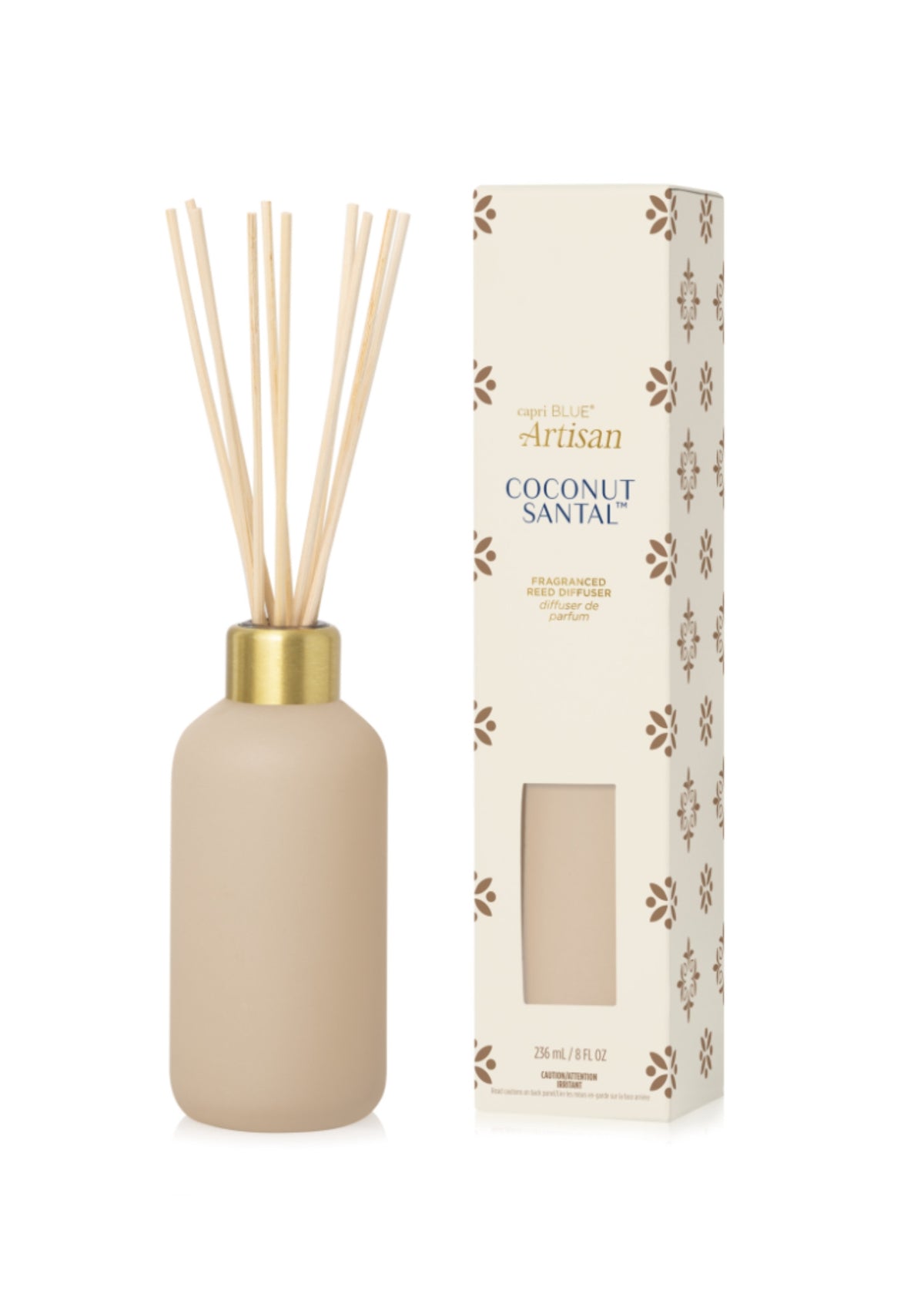 Capri Blue® Coconut Santal Artisan Terrazza Velluto Reed Diffuser Gifts