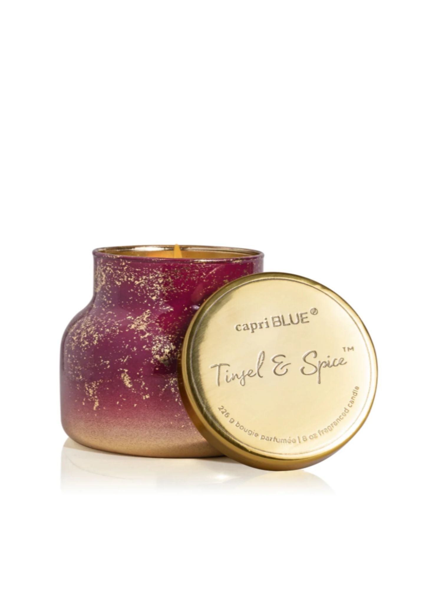 Capri Blue® Glimmer Tinsel & Spice Petite Signature Jar, 8 oz FF Home + Lifestyle