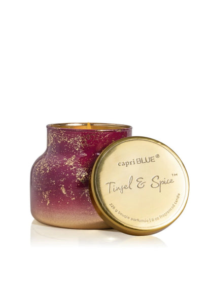 Capri Blue® Glimmer Tinsel & Spice Petite Signature Jar, 8 oz FF Home + Lifestyle