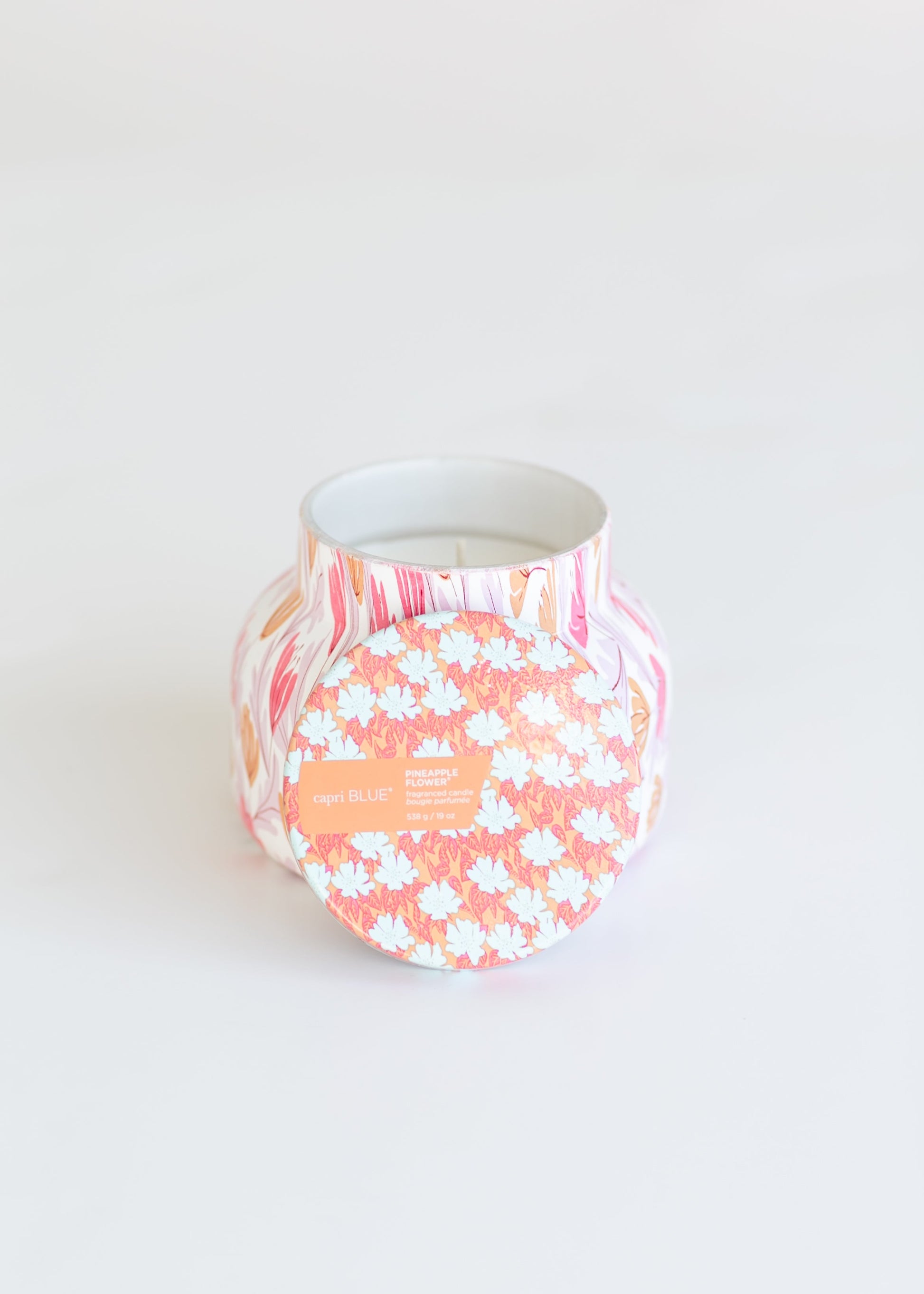 Capri Blue Pattern Play Jar Candle Gifts Pineapple Flower