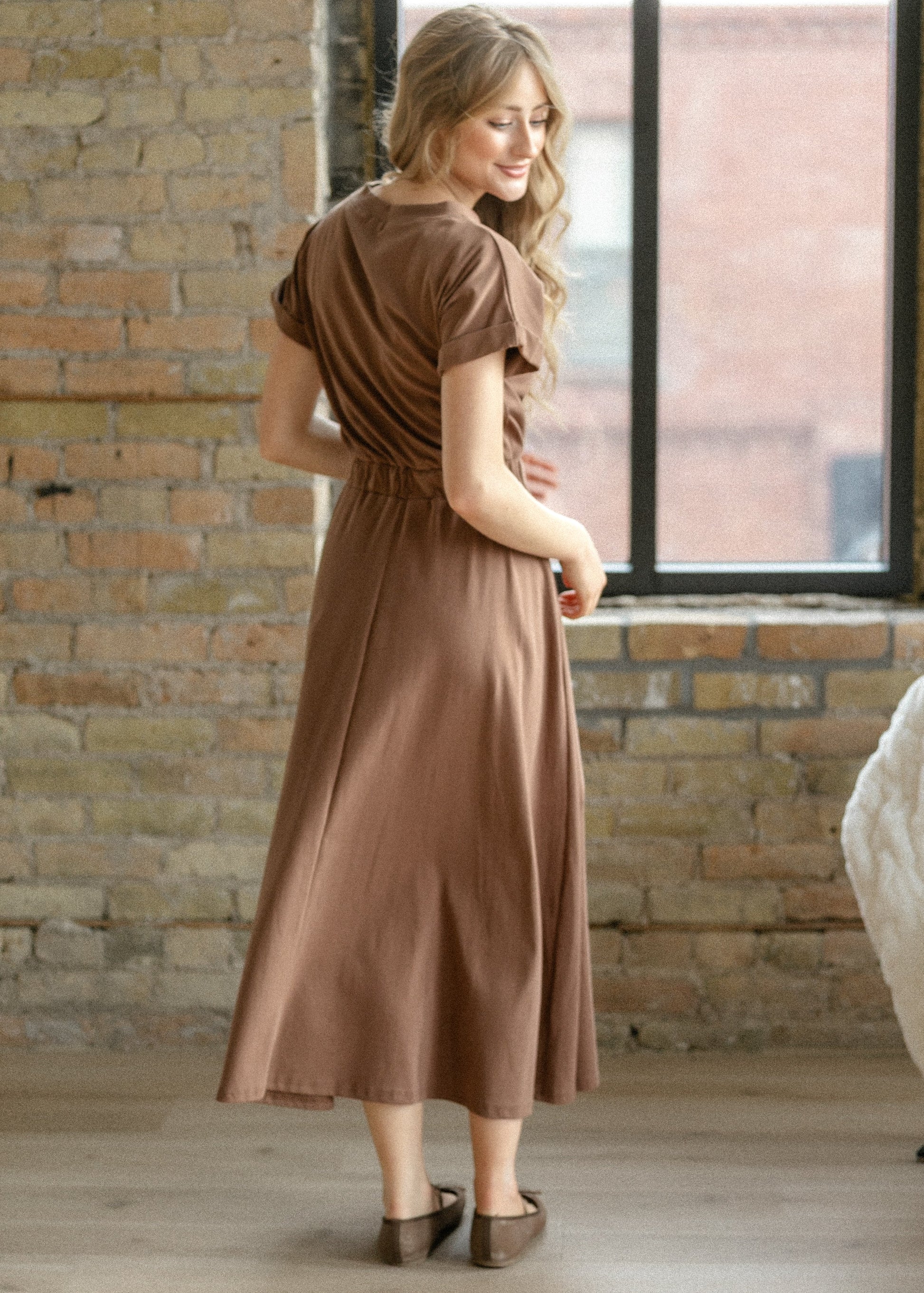 Casey Cap Sleeve Midi Dress IC Dresses