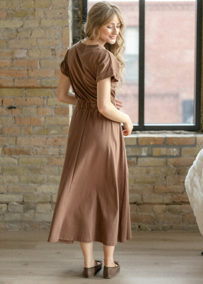 Casey Cap Sleeve Midi Dress IC Dresses