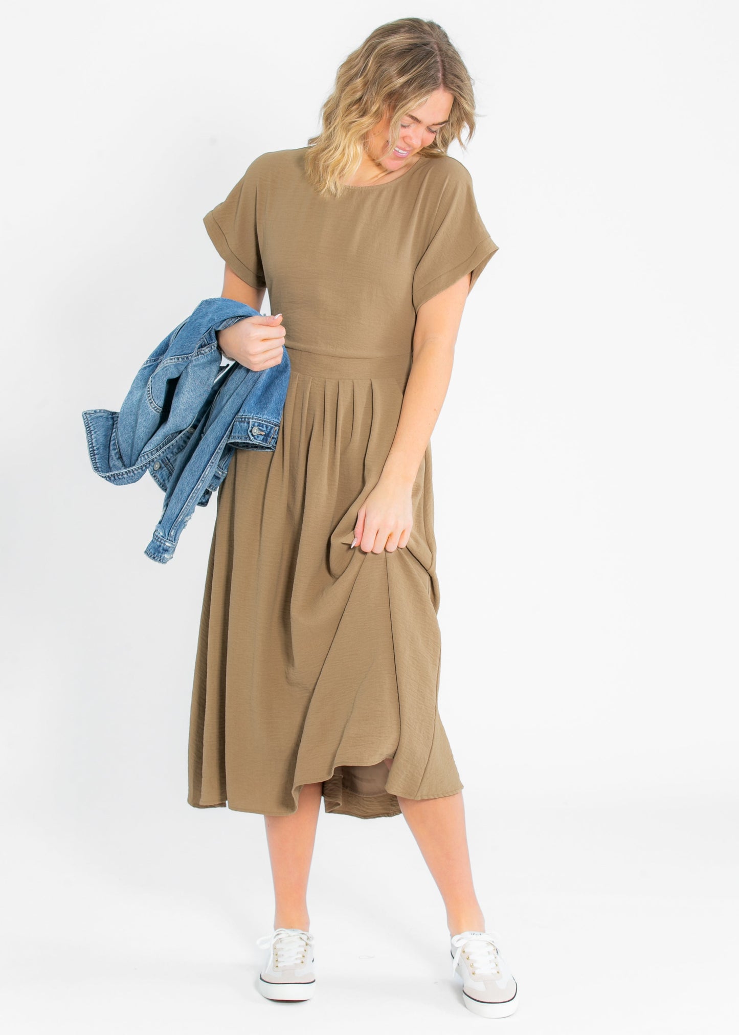 Cassia Dolman Sleeve Midi Dress IC Dresses