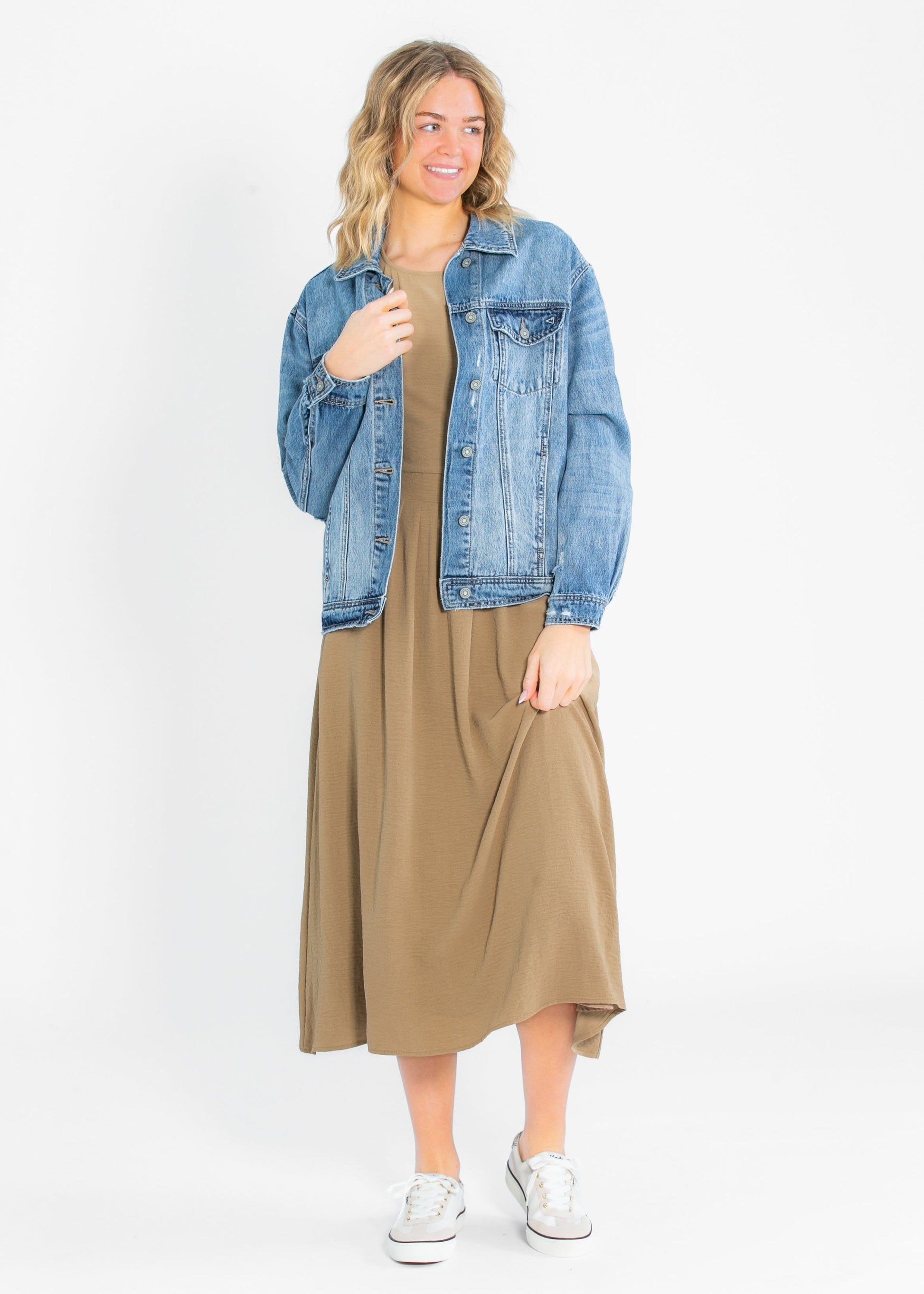Cassia Dolman Sleeve Midi Dress IC Dresses