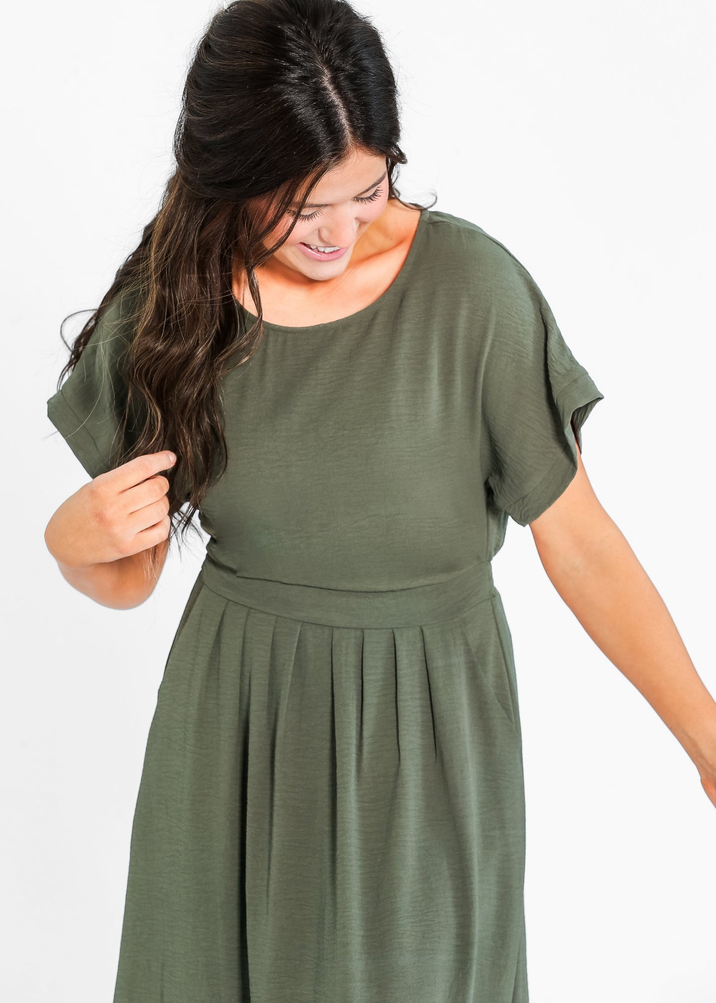 Cassia Dolman Sleeve Midi Dress IC Dresses