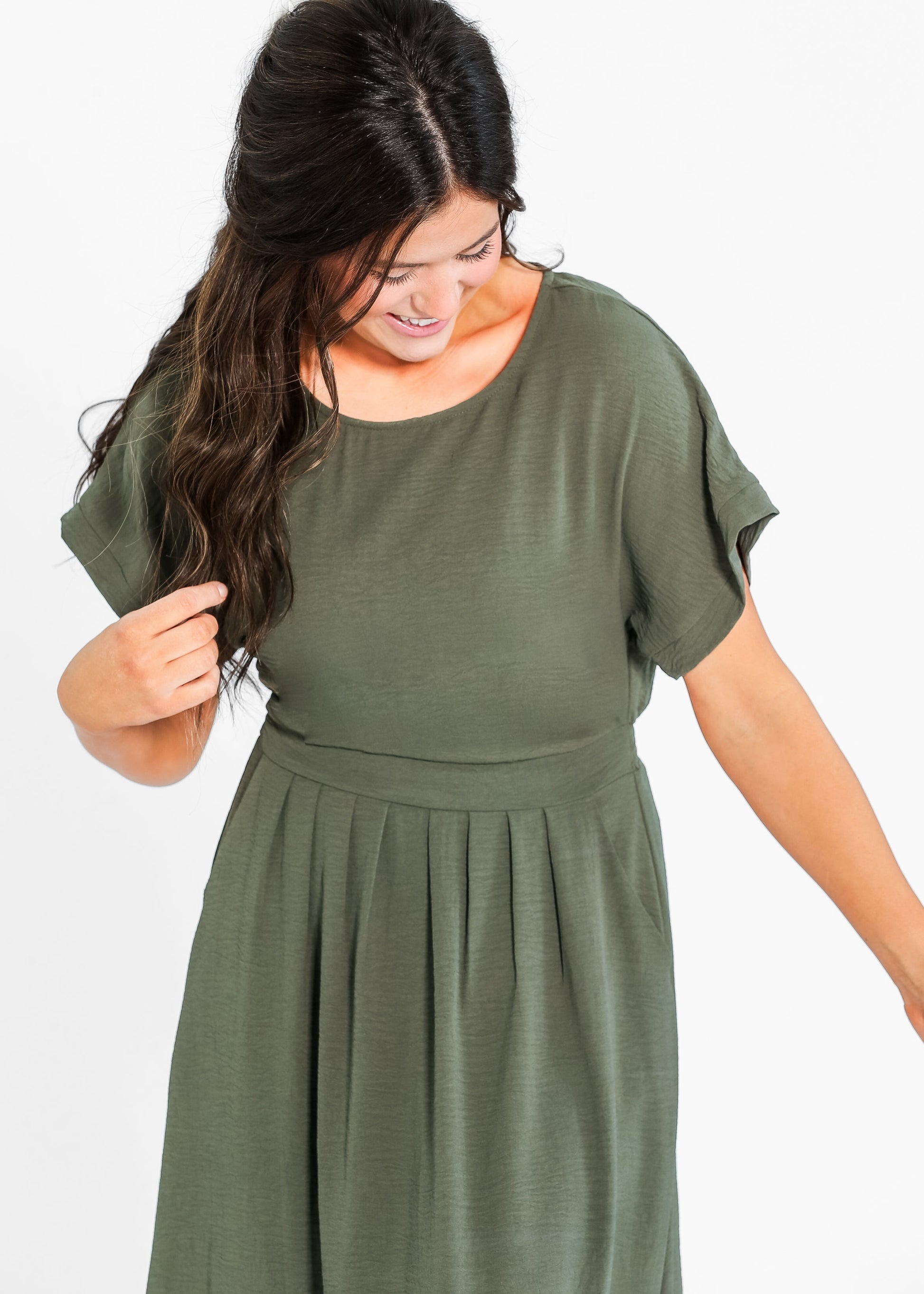 Cassia Dolman Sleeve Midi Dress IC Dresses
