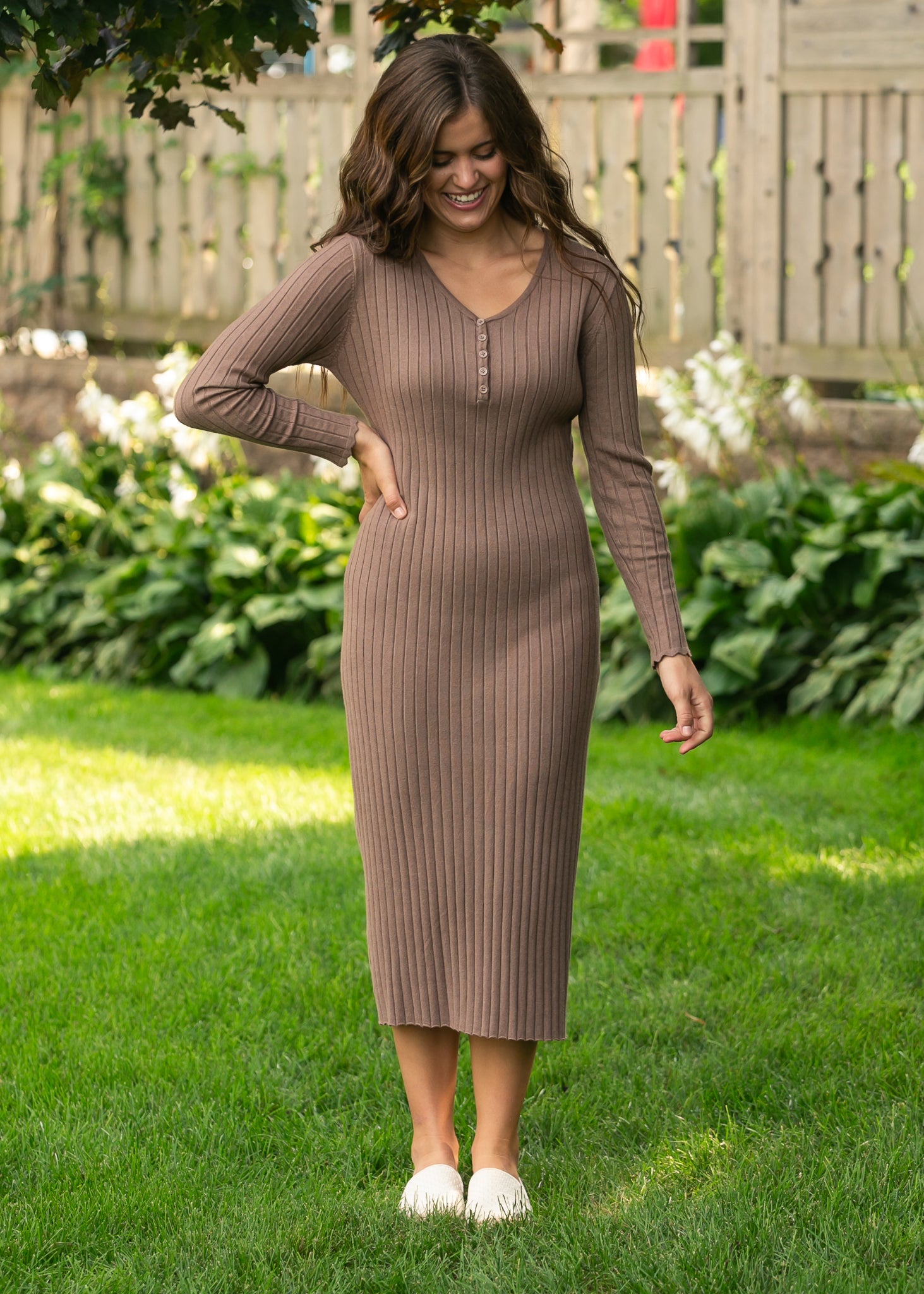 Cassie Knit Midi Dress IC Dresses