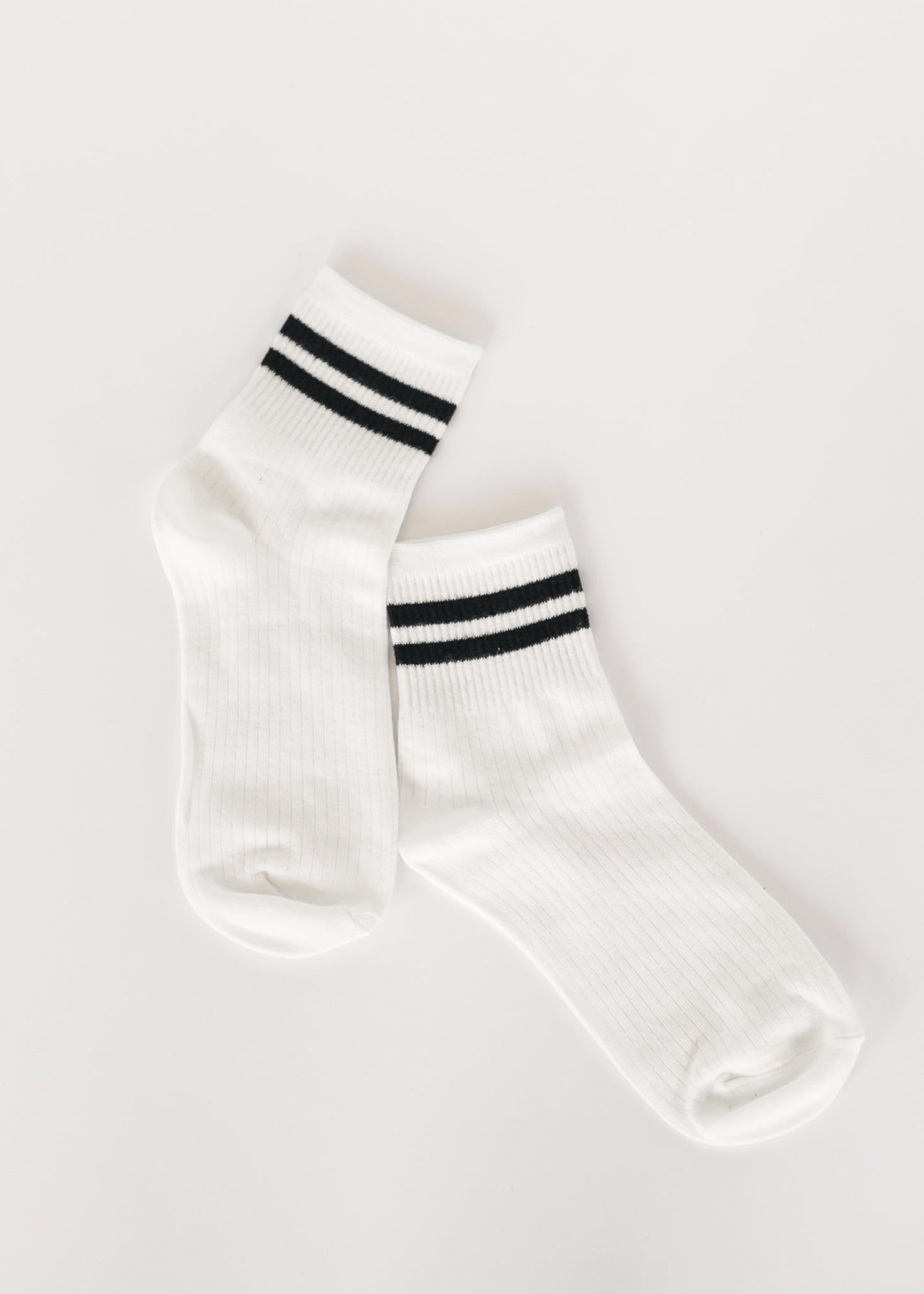 Casual Striped Cuff Ankle Socks Accessories