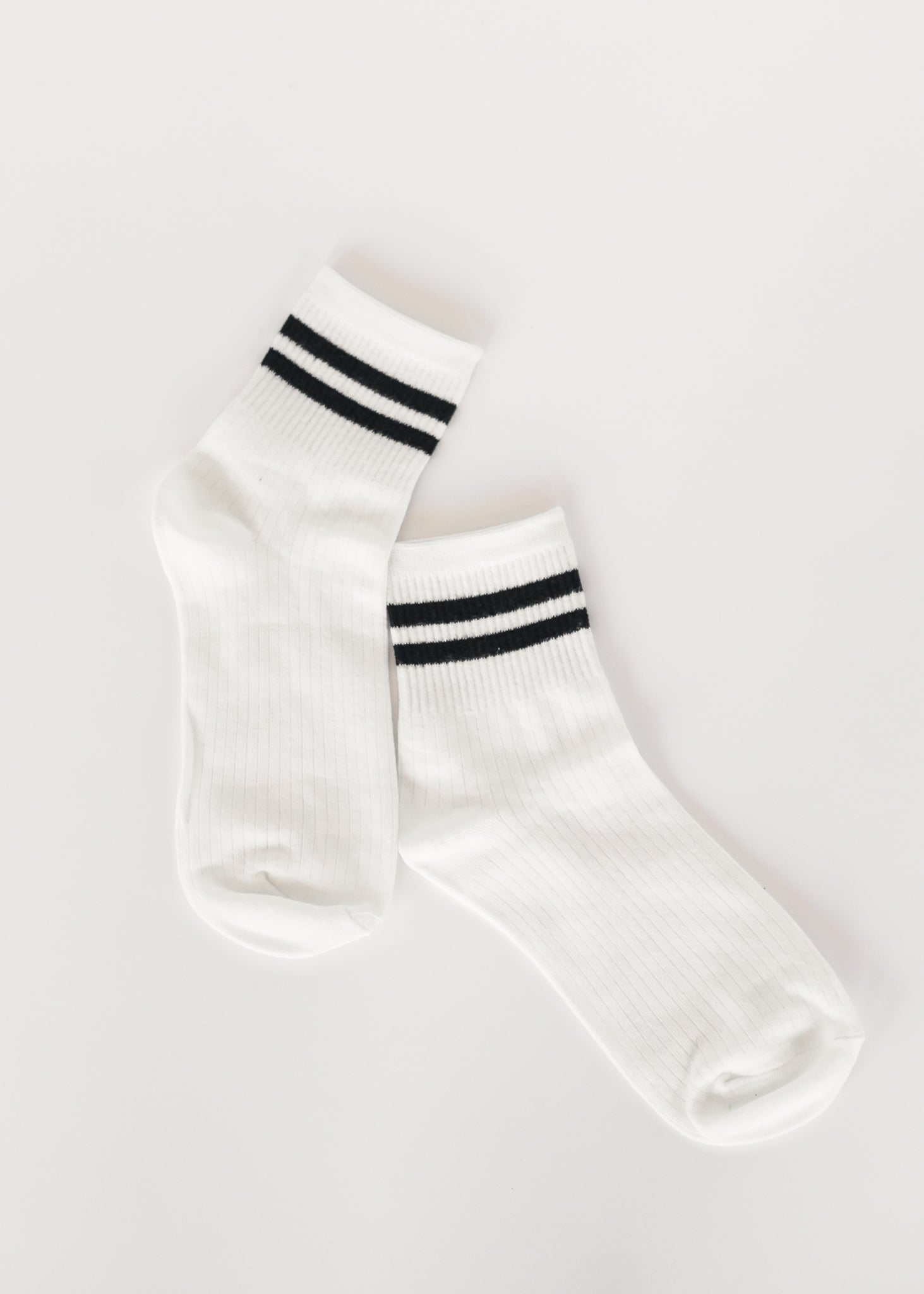 Casual Striped Cuff Ankle Socks Accessories