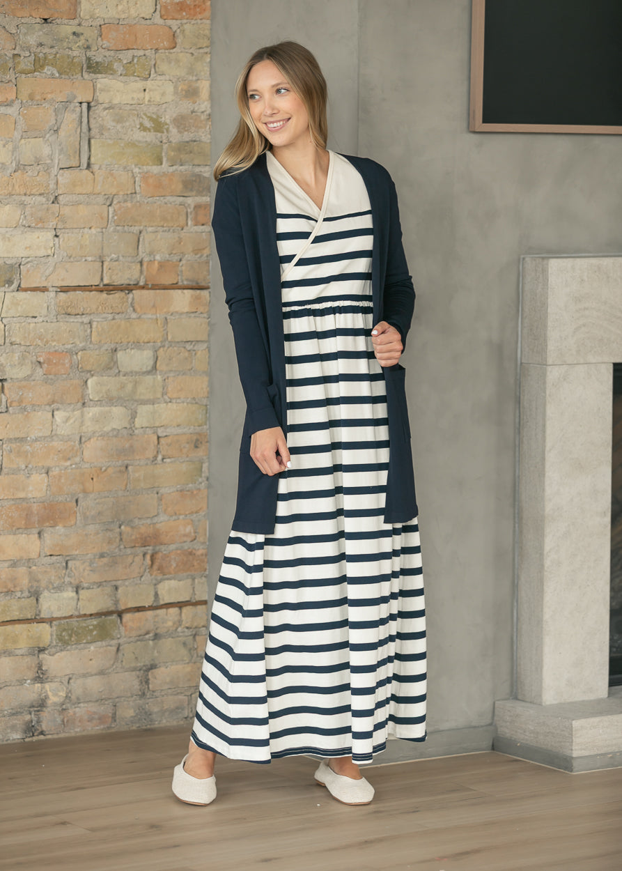 Celeste Striped Knit Maxi Dress - FINAL SALE IC Dresses