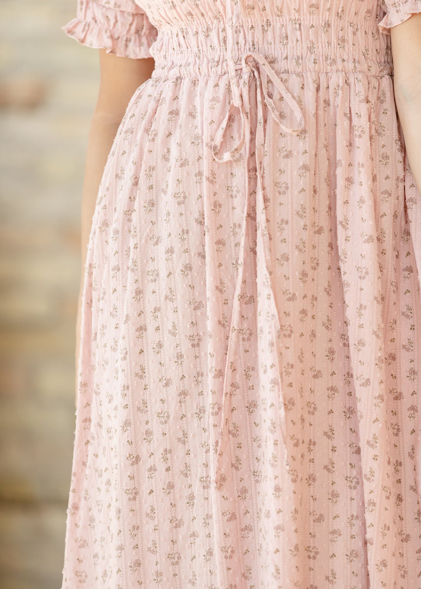 Celine Puff Sleeve Pink Floral Maxi Dress IC Dresses