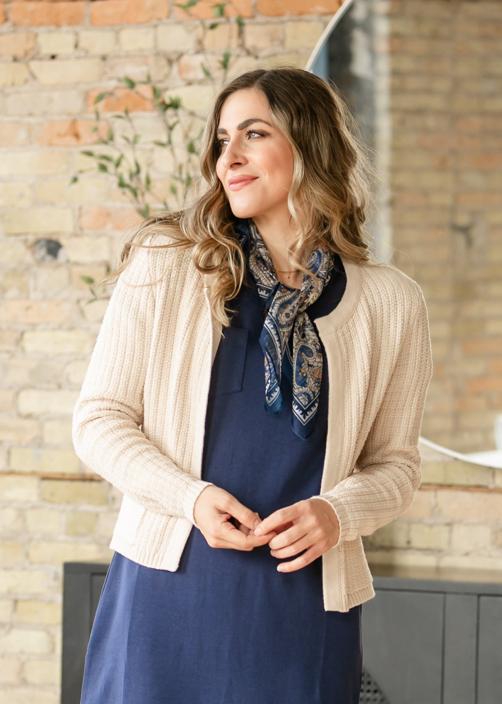 Chunky Front Pocket Knit Cardigan FF Layering Essentials