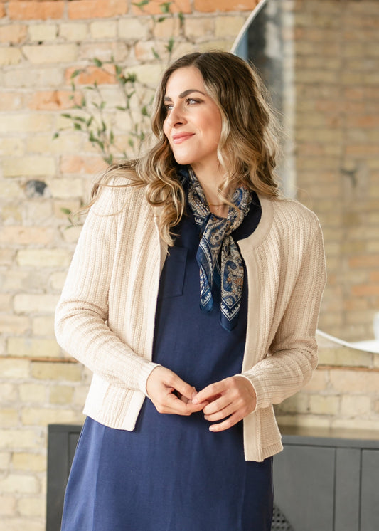 Chunky Front Pocket Knit Cardigan FF Layering Essentials
