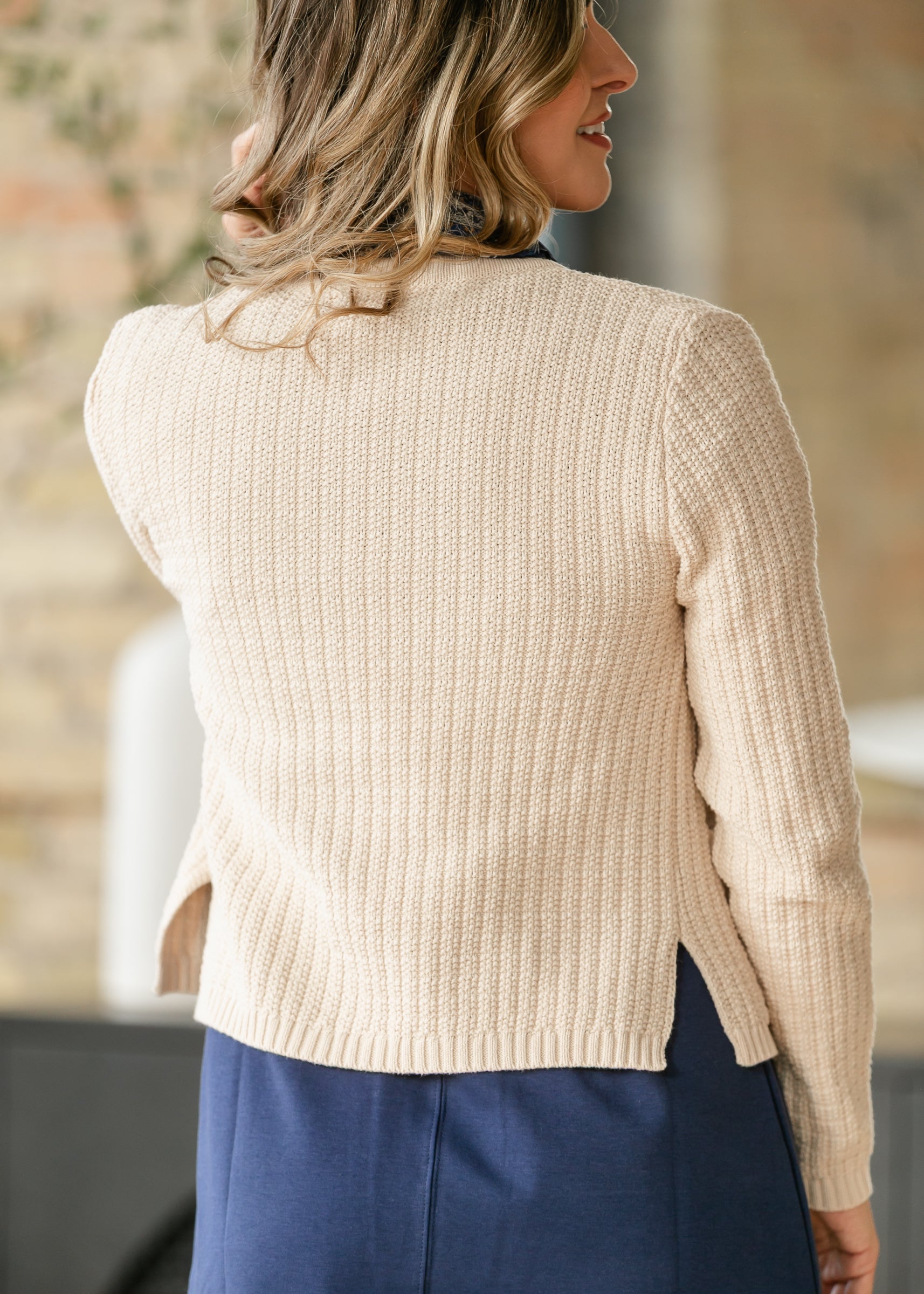 Chunky Front Pocket Knit Cardigan FF Layering Essentials