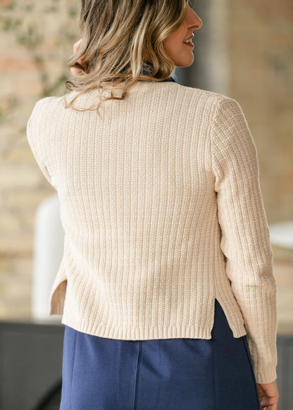Chunky Front Pocket Knit Cardigan FF Layering Essentials