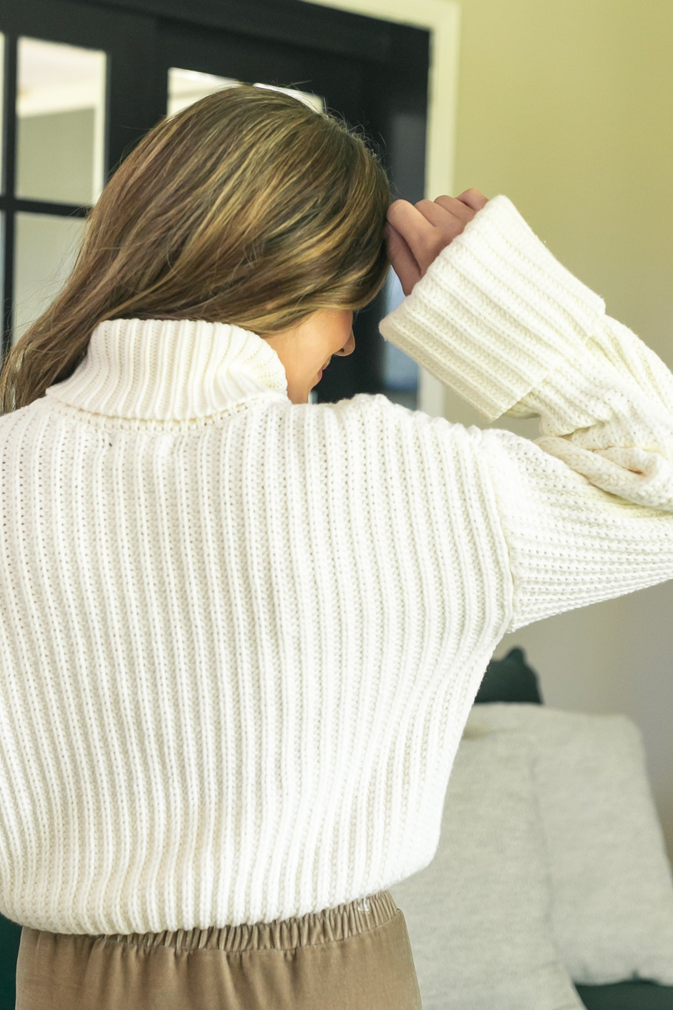 Chunky Knit Turtle Neck Sweater FF Tops