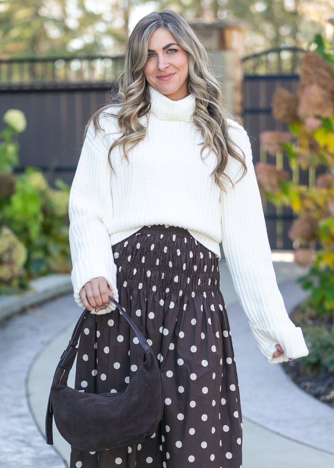 Chunky Knit Turtle Neck Sweater FF Tops