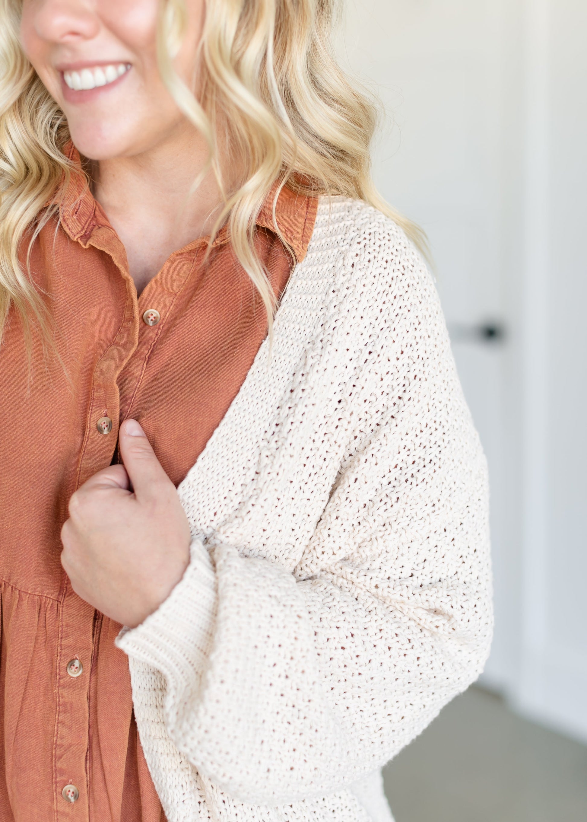 Chunky Long Oversized Cardigan FF Tops