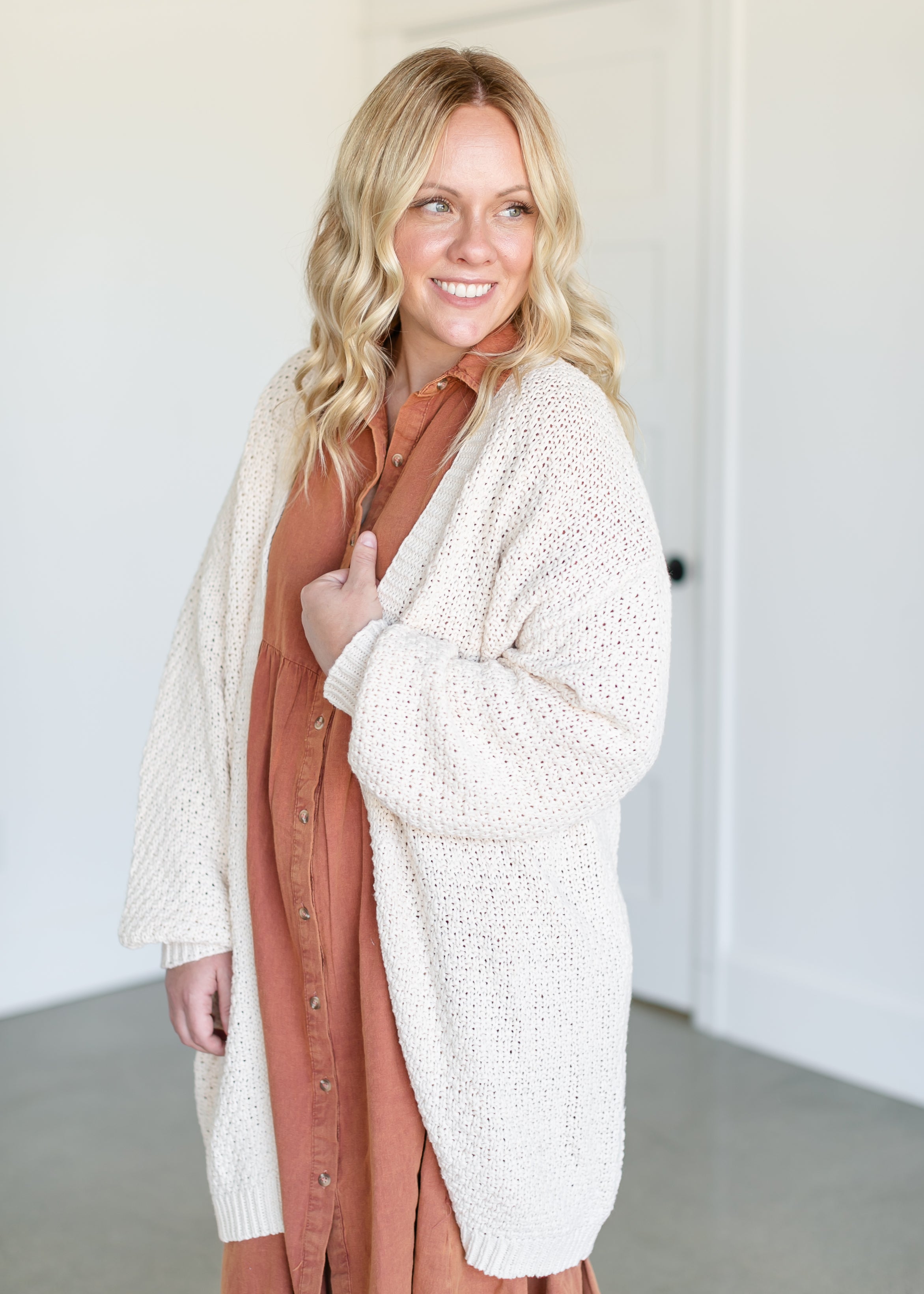 Chunky Long Oversized Cardigan FINAL SALE Inherit Co