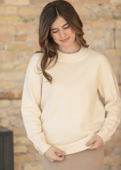 Clara Ivory Raglan Sweater IC Tops