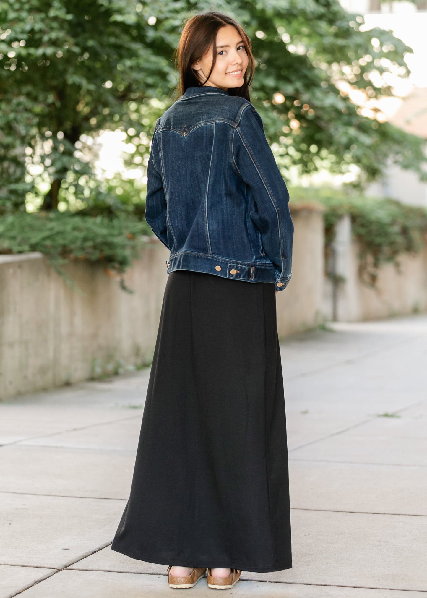 Clarise Black Premium Knit Maxi Skirt IC Skirts