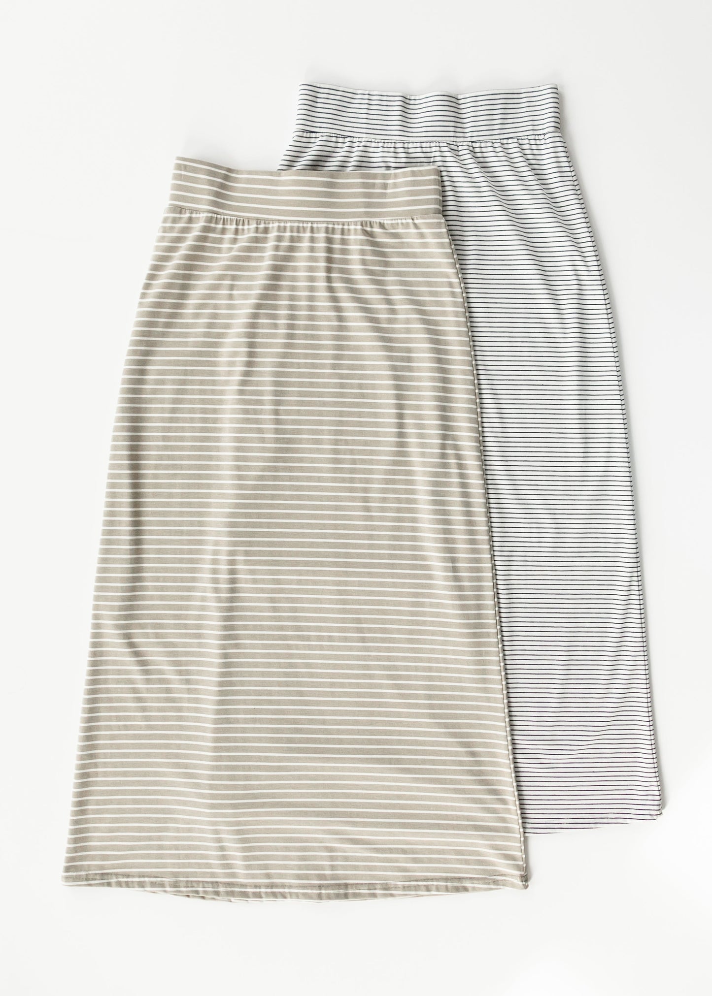 Clarise Striped Premium Knit Maxi Skirt IC Skirts