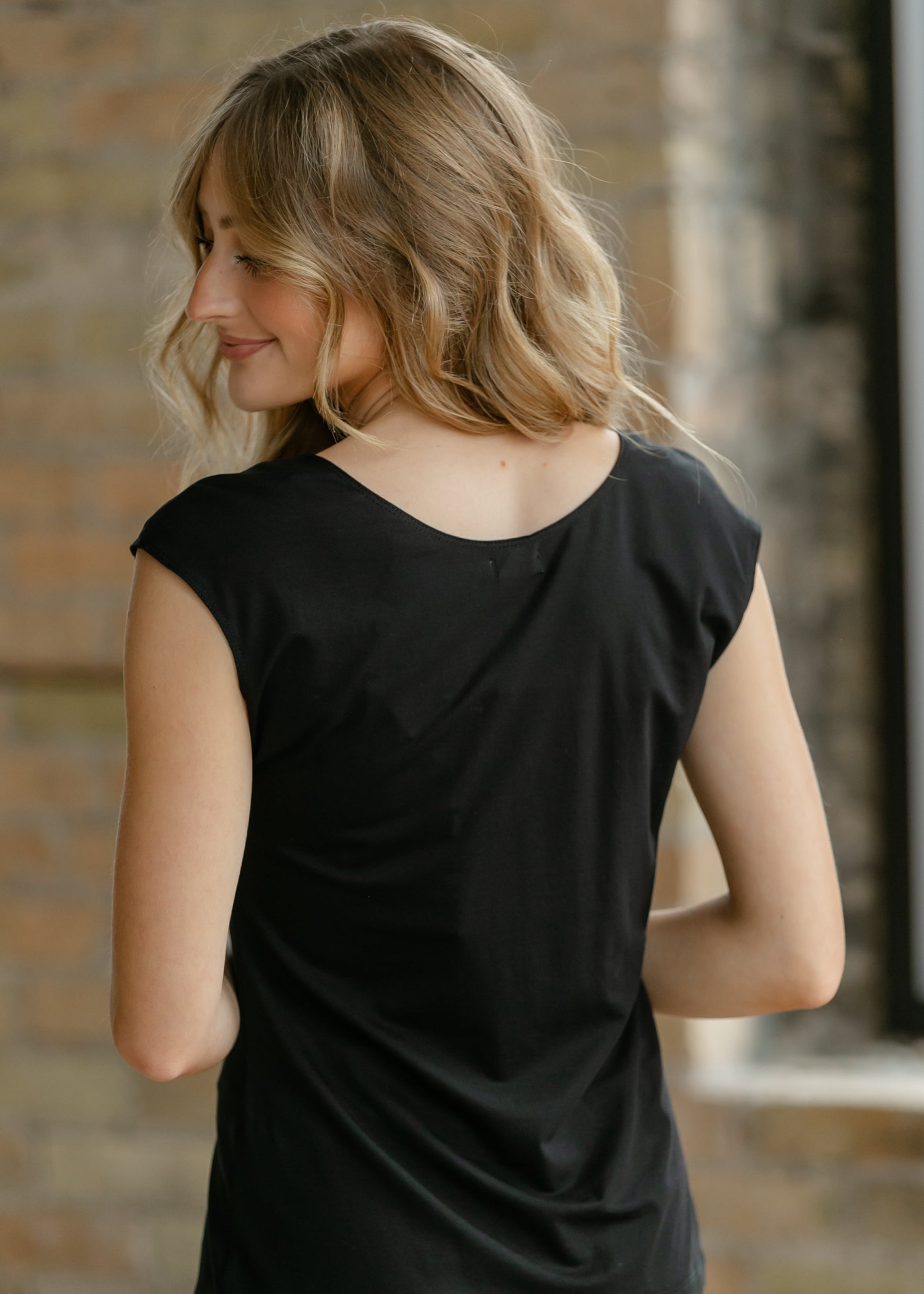 Classic Black Cap Sleeve Tank IC Layering Essentials