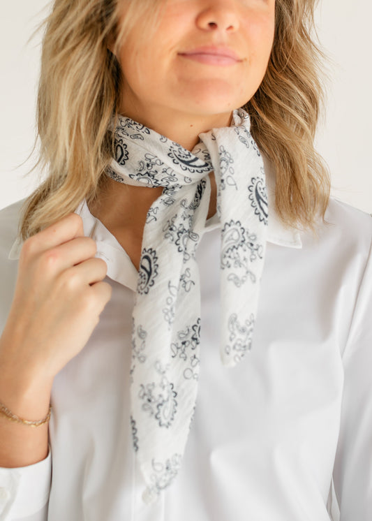 Classic Blue Paisley Bandana Accessories