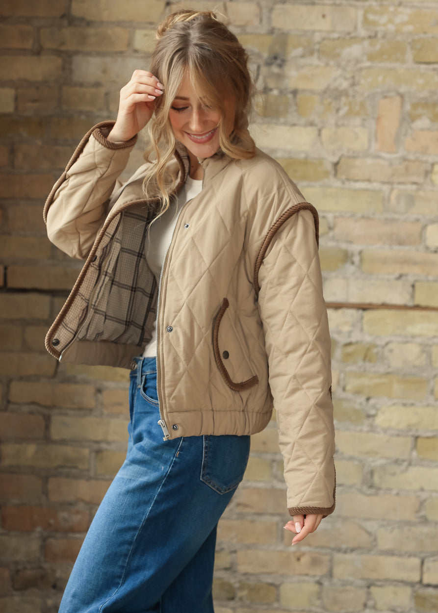 Classic Corduroy Trim Button Front Jacket FF Layering Essentials