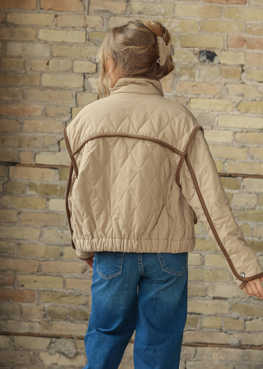 Classic Corduroy Trim Button Front Jacket FF Layering Essentials