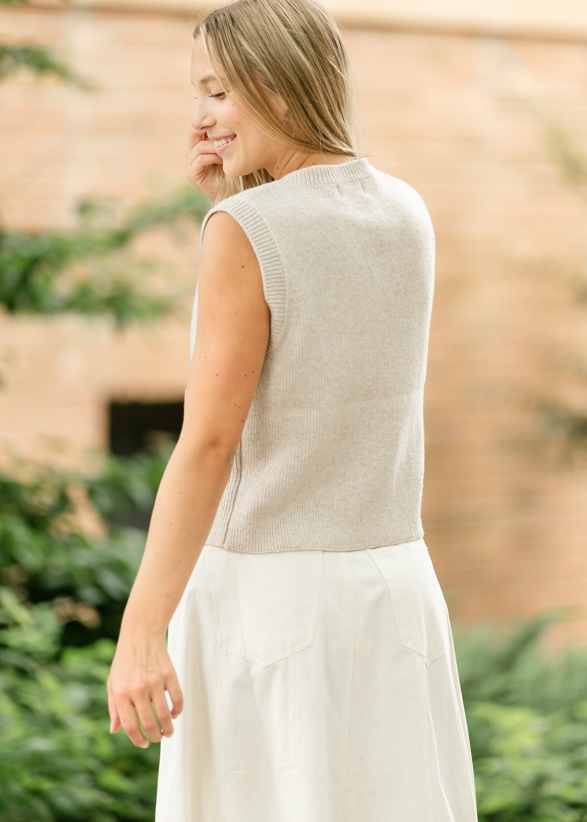 Classic Crewneck Button Up Sweater Vest - FINAL SALE – Inherit Co