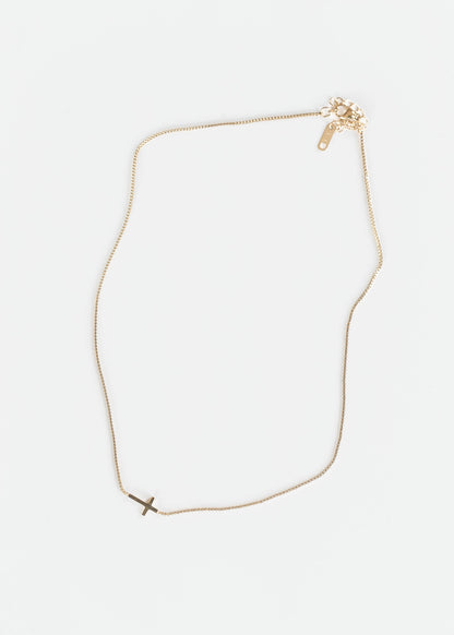 Classic Side Cross Necklace Accessory