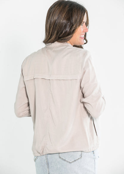 Classic Tencel Utility Jacket FF Tops