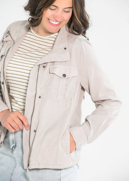 Classic Tencel Utility Jacket FF Tops