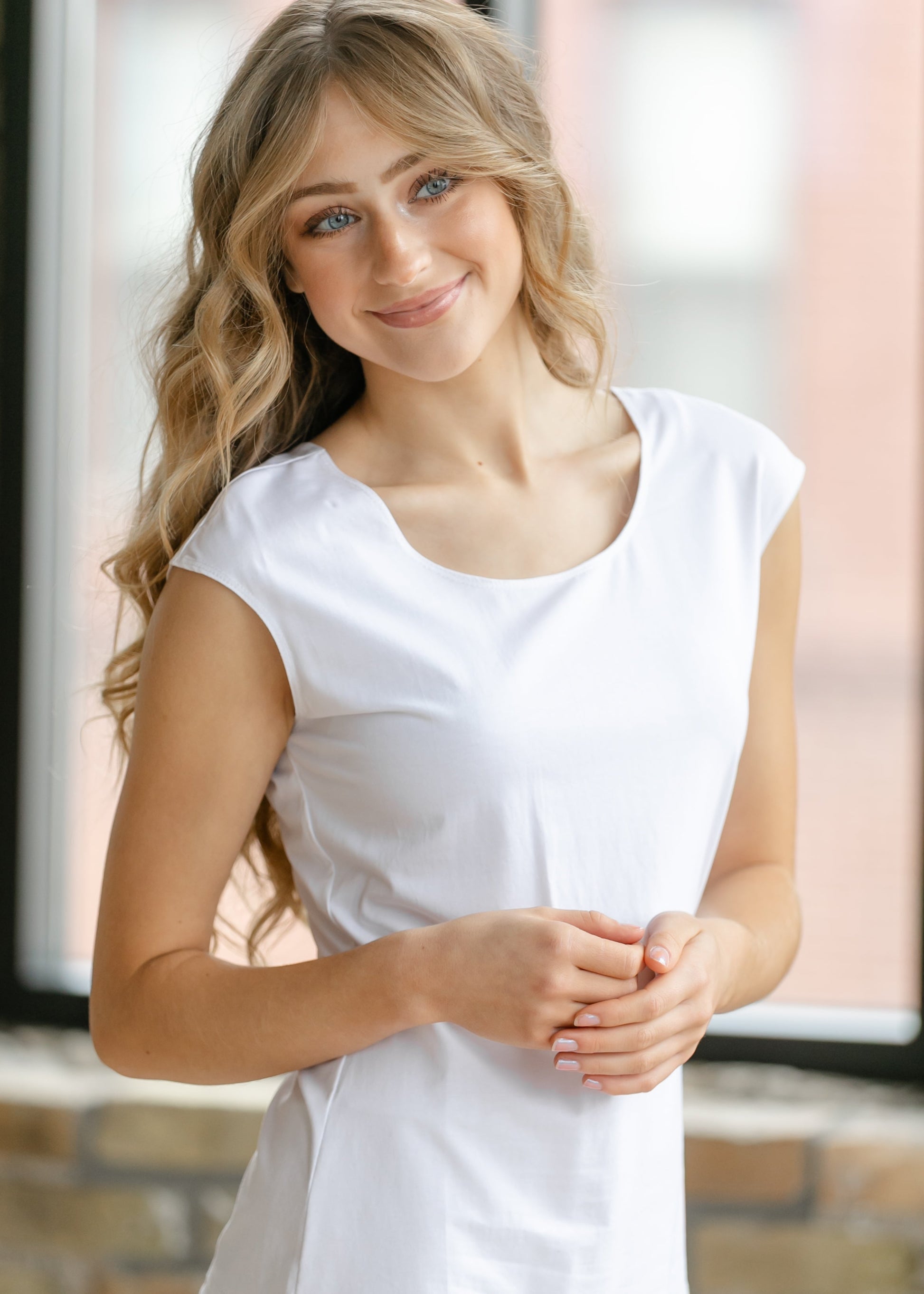 Classic White Cap Sleeve Tank IC Layering Essentials