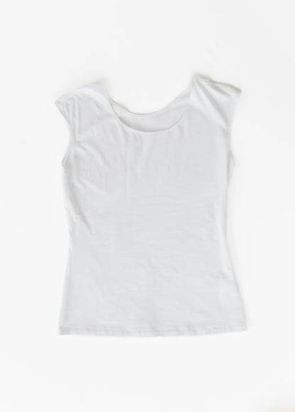 Classic White Cap Sleeve Tank IC Layering Essentials