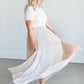 Colorblocked Pleated Maxi Skirt FF Skirts