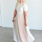 Colorblocked Pleated Maxi Skirt FF Skirts