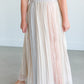 Colorblocked Pleated Maxi Skirt FF Skirts
