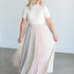 Colorblocked Pleated Maxi Skirt FF Skirts