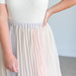 Colorblocked Pleated Maxi Skirt FF Skirts