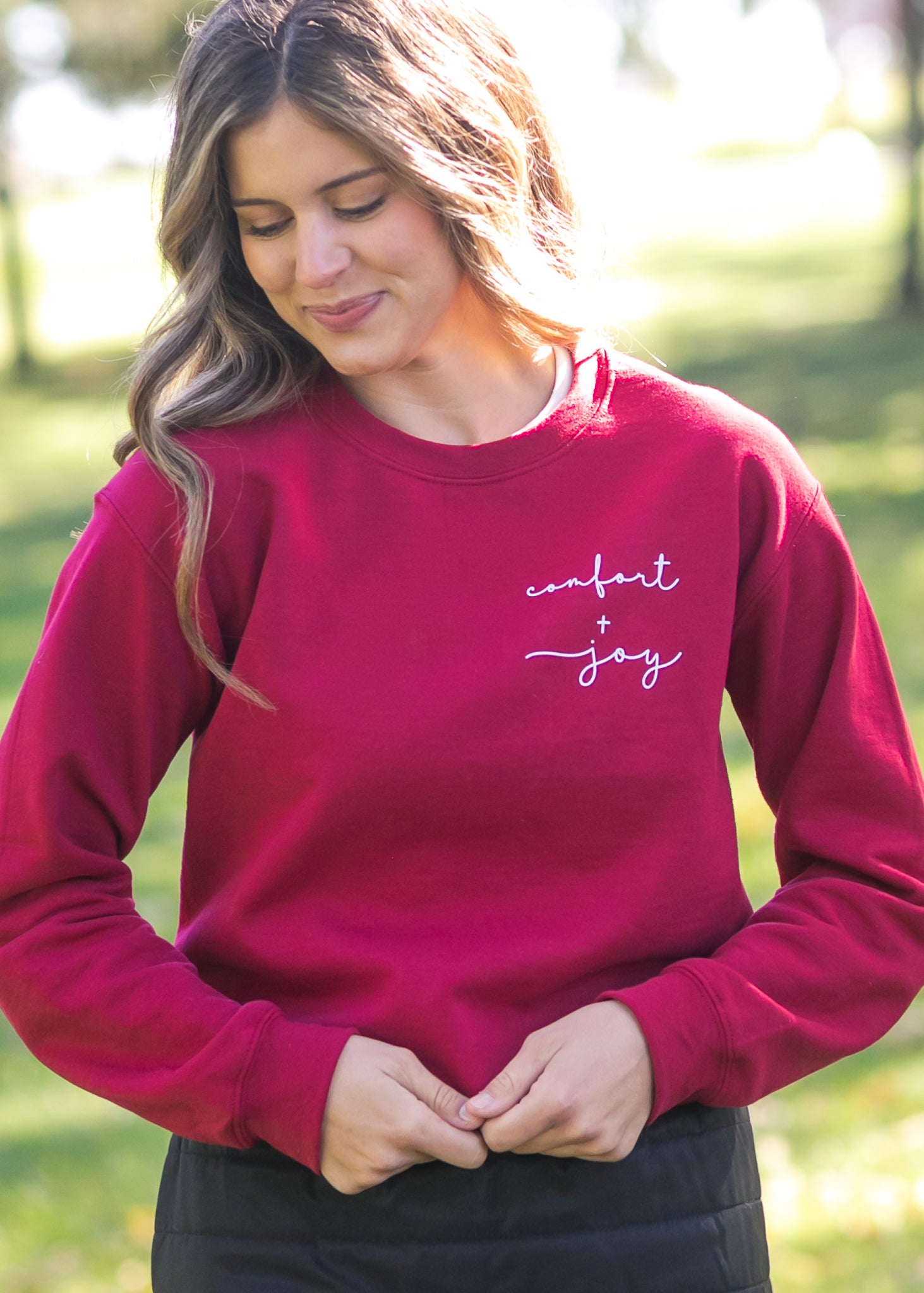 Comfort & Joy Crewneck Sweatshirt FF Tops