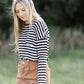 Contrast Stripe Long Sleeve Top - FINAL SALE FF Tops
