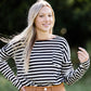Contrast Stripe Long Sleeve Top - FINAL SALE FF Tops