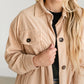 Corduroy Duster Long Shacket FF Tops