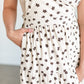 Corduroy Floral Overall Maxi Dress FF Dresses