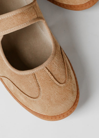 Corkys® Mary Jane Camel Faux Suede Sneaker Shoes