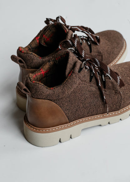 Corkys® Mocha Textured Lace-up Boots Shoes