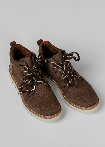 Corkys® Mocha Textured Lace-up Boots Shoes
